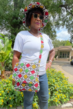 African Print Hat and Messenger Bag