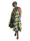 Ankara African Dress With Matching Headwrap