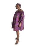 YAYI African print-off shoulders swing dress