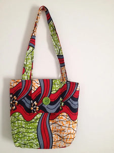 African Print Tote Bag
