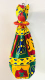 Bisi Ghana Print Handmade African Plastic Bag Lady Holder