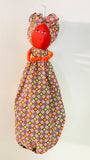 Bisi Multi Squared Handmade African Plastic Bag Lady Holder