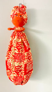 Bisi Batik Handmade African Plastic Bag Lady Holder