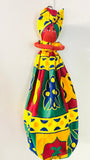 Bisi Ghana Print Handmade African Plastic Bag Lady Holder