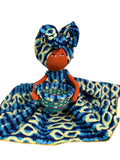 Afia Handmade Blue African Candy Basket Doll