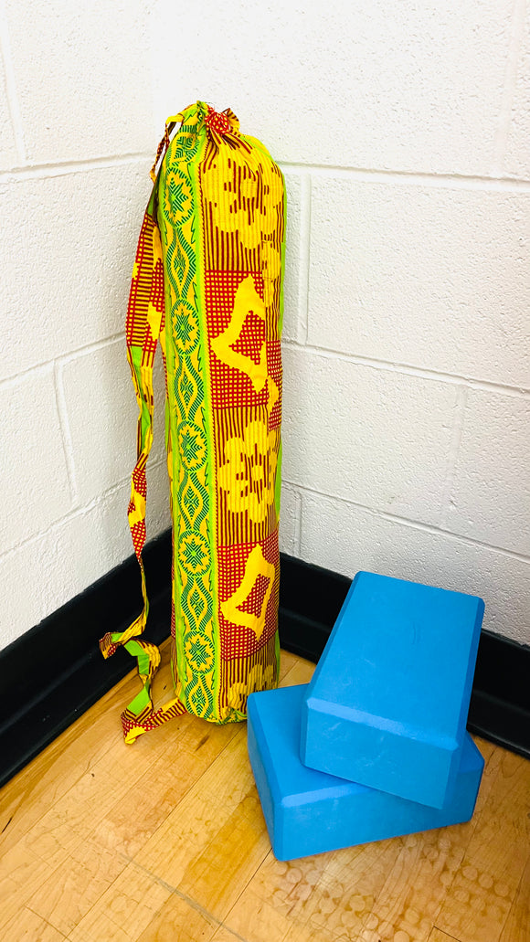 Handcrafted Yoga Bag with African Flair