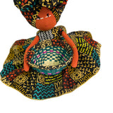 Afia Ankara print Candy Bowl Basket Doll