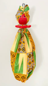 Bisi Gold Kente African Bag Lady