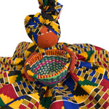 Afia Ankara print Candy Bowl Catch-All Basket Doll