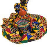 Afia Ankara print Candy Bowl Catch-All Basket Doll