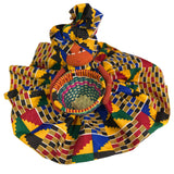 Afia Ankara print Candy Bowl Catch-All Basket Doll