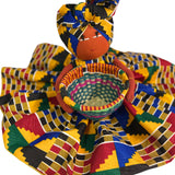 Afia Ankara print Candy Bowl Catch-All Basket Doll