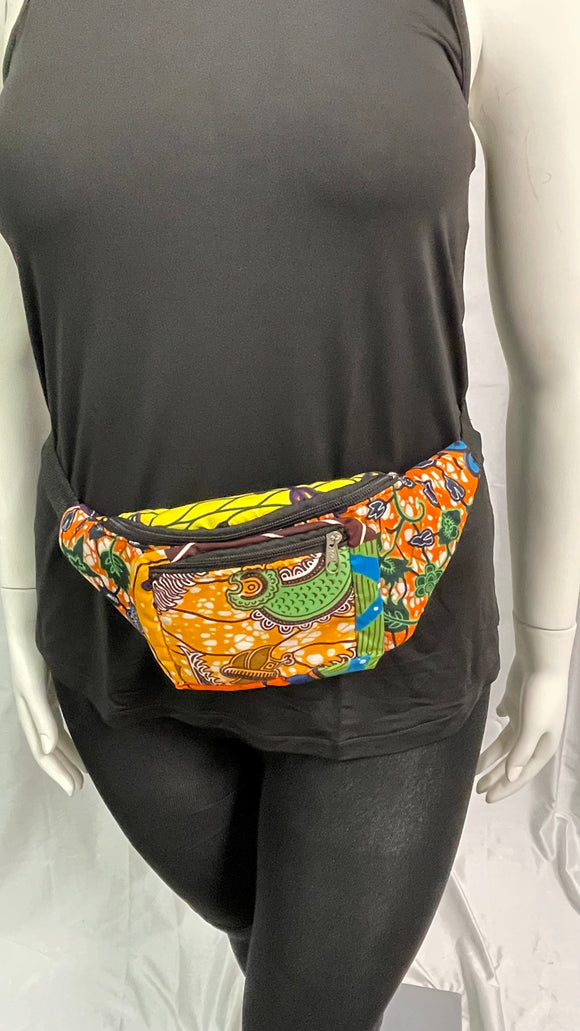 African Patchwork Print Ankara Fanny Waist Bag