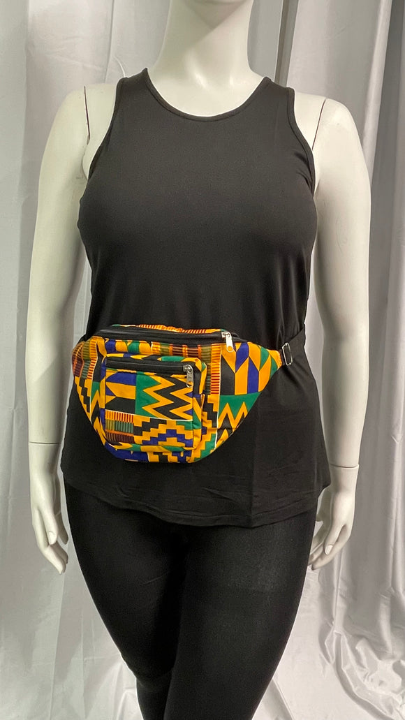 Kente Print Fanny Waist Pack