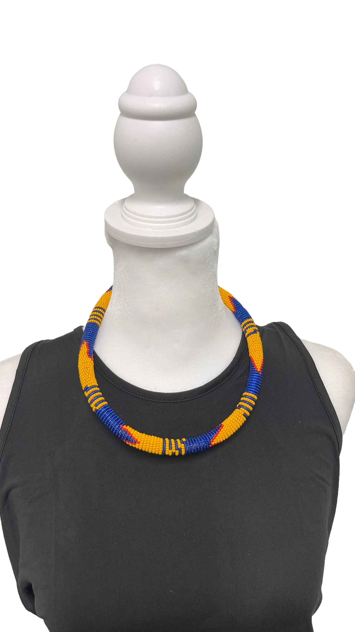 Handmade Massai Zulu Beaded Chocker Necklace from Africa – Afrik