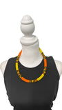 Vibrant African Massai Zulu Beaded Chocker Necklace