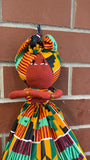 Handmade African Plastic Bag Lady Holder