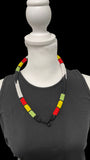 Tribal-inspired African Massai Zulu Beaded Chocker Necklace