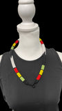 Tribal-inspired African Massai Zulu Beaded Chocker Necklace