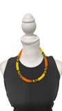 Vibrant African Massai Zulu Beaded Chocker Necklace