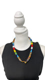 Statement African Massai Zulu Beaded Chocker Necklace