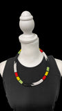 Tribal-inspired African Massai Zulu Beaded Chocker Necklace