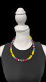 Bold and Beautiful African Massai Zulu Beaded Chocker Necklace