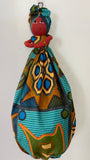 Handmade African Plastic Bag Lady Holder