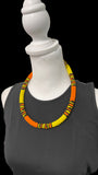 Vibrant African Massai Zulu Beaded Chocker Necklace