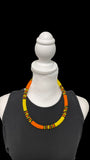 Vibrant African Massai Zulu Beaded Chocker Necklace