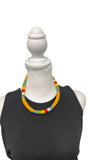 Unique African Massai Zulu Beaded Chocker Necklace