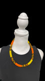Vibrant African Massai Zulu Beaded Chocker Necklace