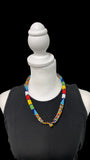 Statement African Massai Zulu Beaded Chocker Necklace