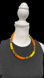 Vibrant African Massai Zulu Beaded Chocker Necklace