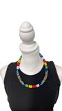 Statement African Massai Zulu Beaded Chocker Necklace