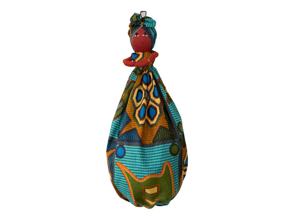 Handmade African Plastic Bag Lady Holder