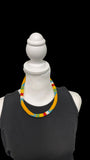 Unique African Massai Zulu Beaded Chocker Necklace