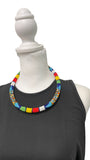 Statement African Massai Zulu Beaded Chocker Necklace