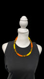 Vibrant African Massai Zulu Beaded Chocker Necklace