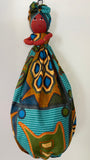 Handmade African Plastic Bag Lady Holder