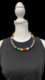 Statement African Massai Zulu Beaded Chocker Necklace