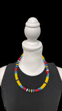 Bold and Beautiful African Massai Zulu Beaded Chocker Necklace
