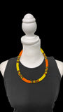 Vibrant African Massai Zulu Beaded Chocker Necklace