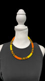 Vibrant African Massai Zulu Beaded Chocker Necklace