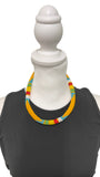 Unique African Massai Zulu Beaded Chocker Necklace