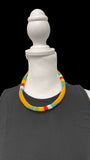 Unique African Massai Zulu Beaded Chocker Necklace