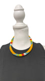 Unique African Massai Zulu Beaded Chocker Necklace