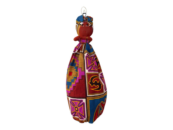 Handmade African Plastic Bag Lady Holder