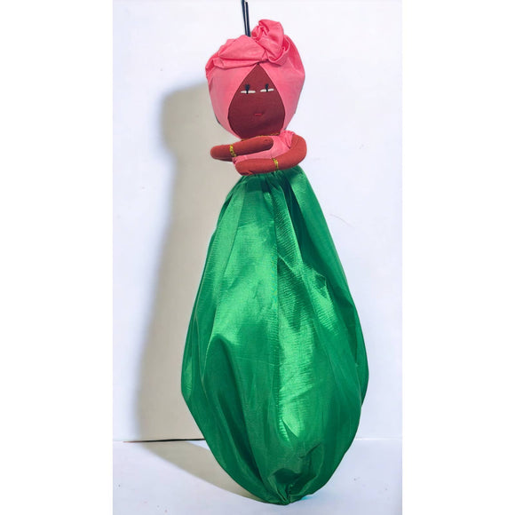 AKA Soro Bisi African plastic bag lady holder doll