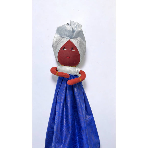 Zeta Phi Beta Soro Bisi African plastic bag lady holder doll